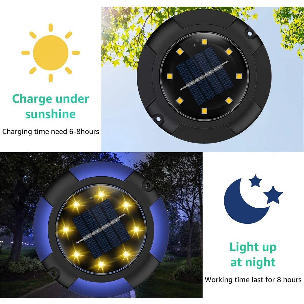 12 LED Solar Buried Lamp In - Ground Light - SunTweet