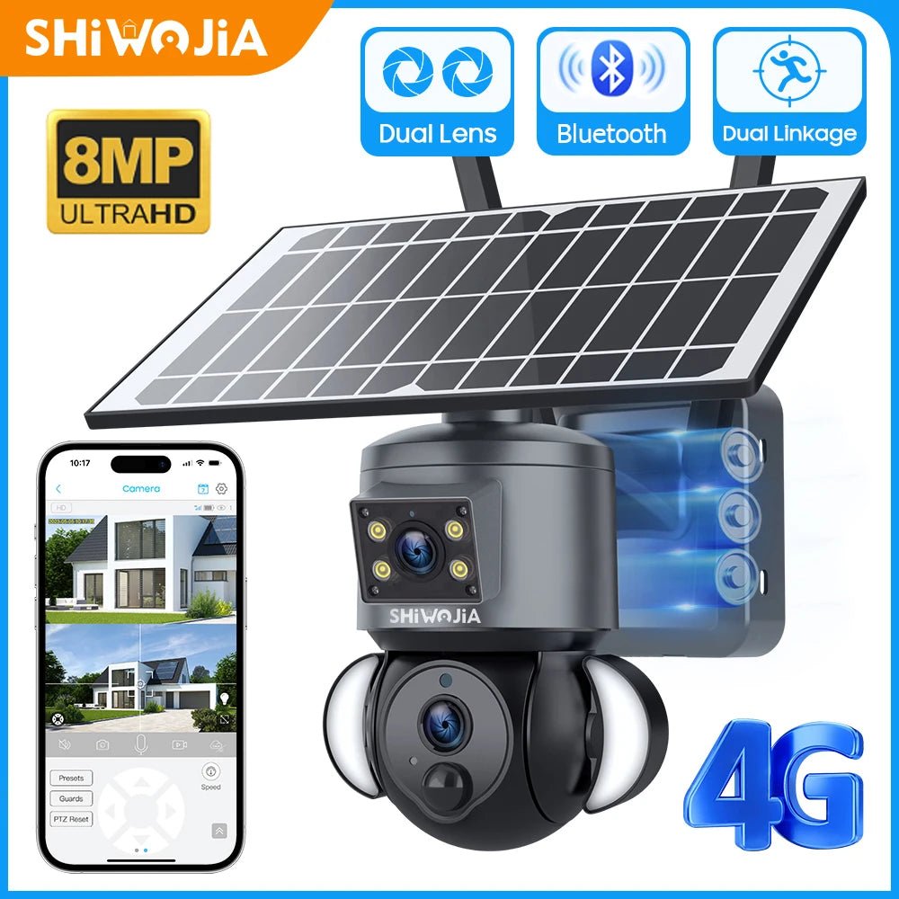 4K 8MP Solar Camera 4G SIM /WIFI - SunTweet