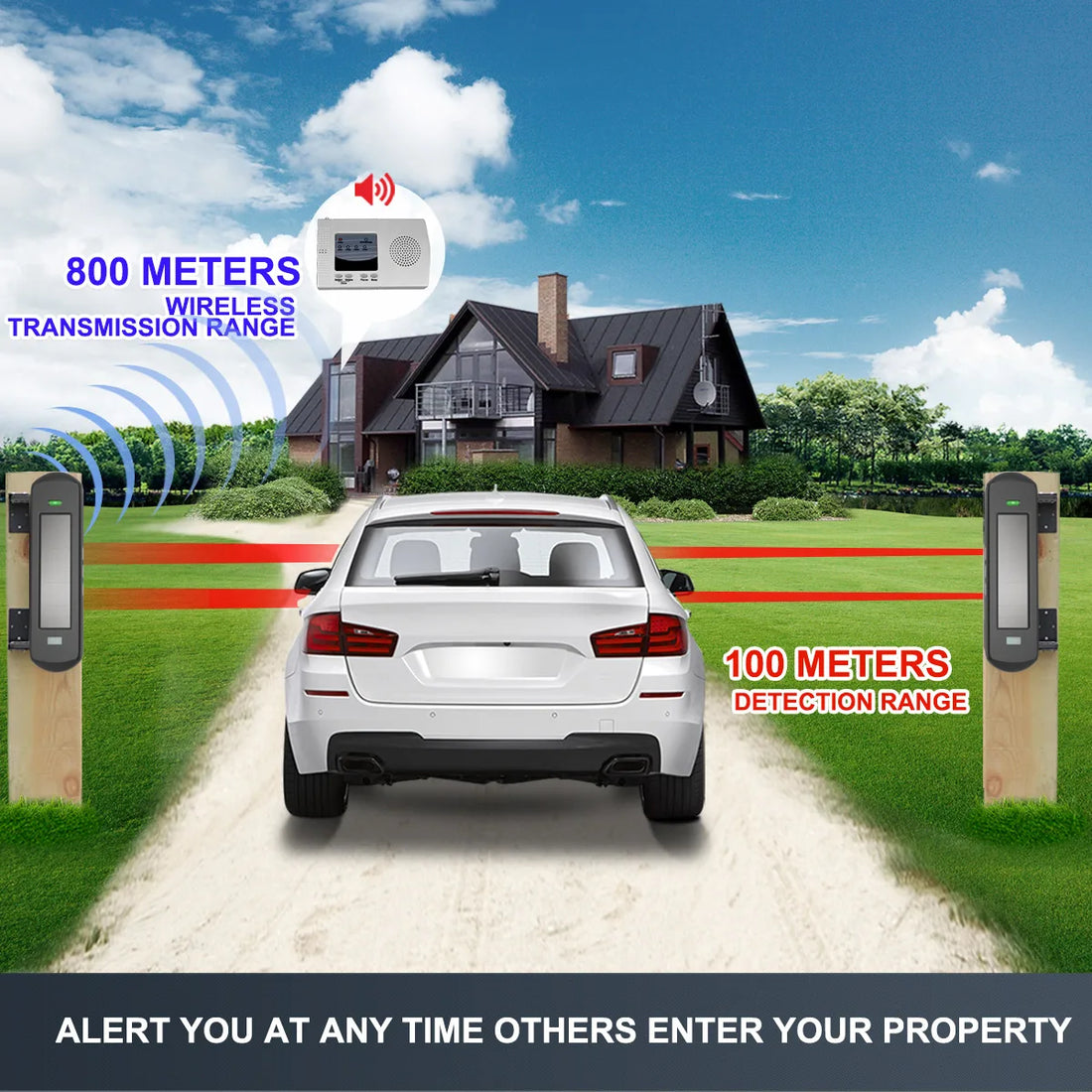 Sensor Driveway 100 Meters Range