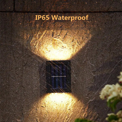 Up and Down Solar Wall Lights for Outdoor Spaces