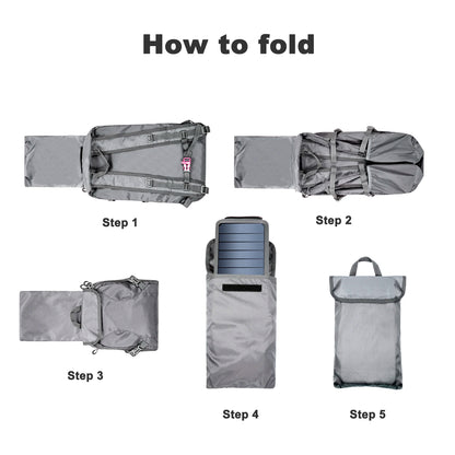 Solar Backpack Foldable Hiking Daypack