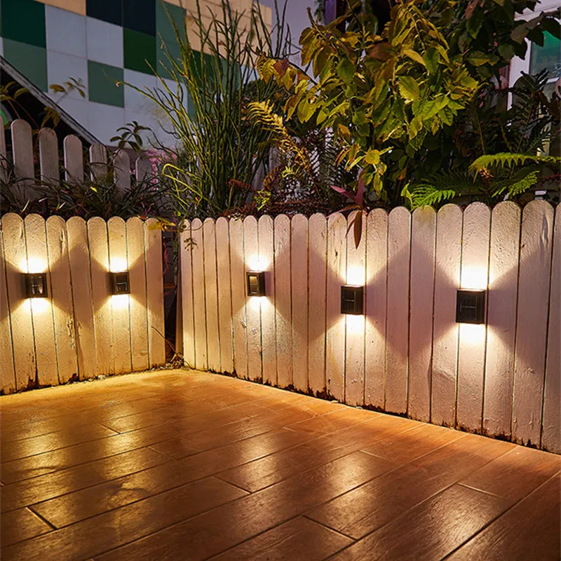 Up and Down Solar Wall Lights for Outdoor Spaces