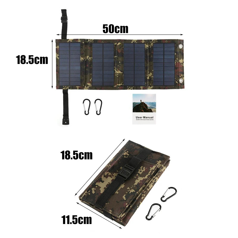 20W 5V Portable Solar Panel Folding Bag