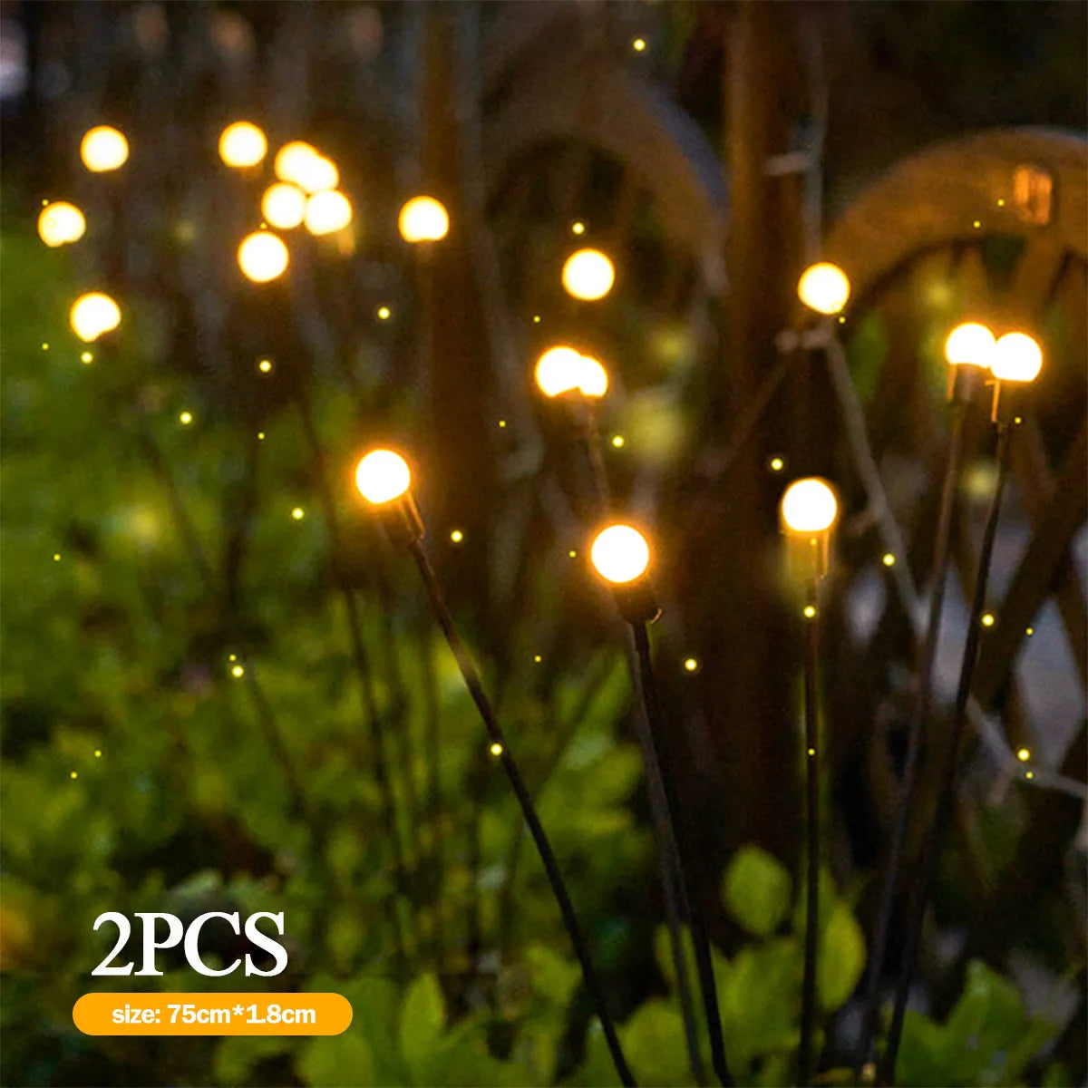 Encantadoras luces solares de luciérnaga: ilumina tu jardín con magia