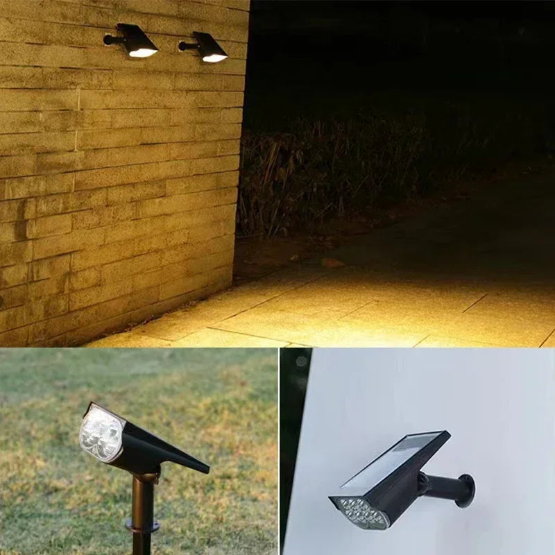 Solar Powered 7LED Lamp Adjustable Solar Spotlight