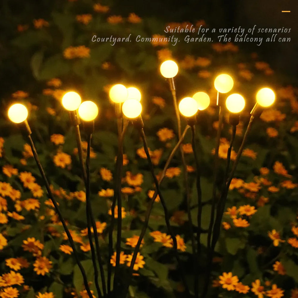 Encantadoras luces solares de luciérnaga: ilumina tu jardín con magia