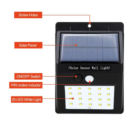 Solar Wall Lamp Outdoor Motion