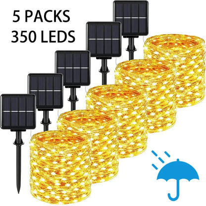 Solar LED Festoon Lights: Multiple Lengths &amp; Packs