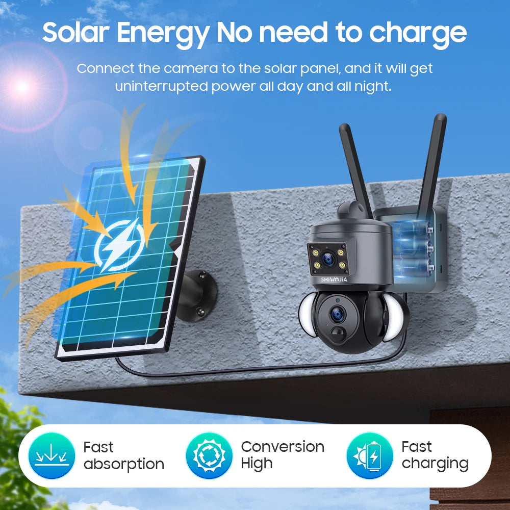 4K 8MP Solar Camera 4G SIM /WIFI