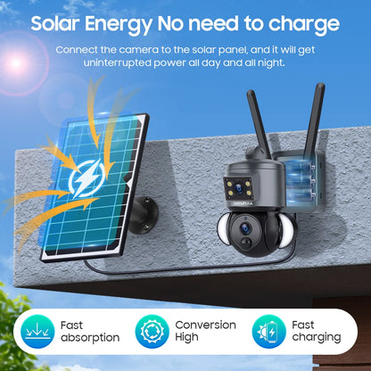 4K 8MP Solar Camera 4G SIM /WIFI