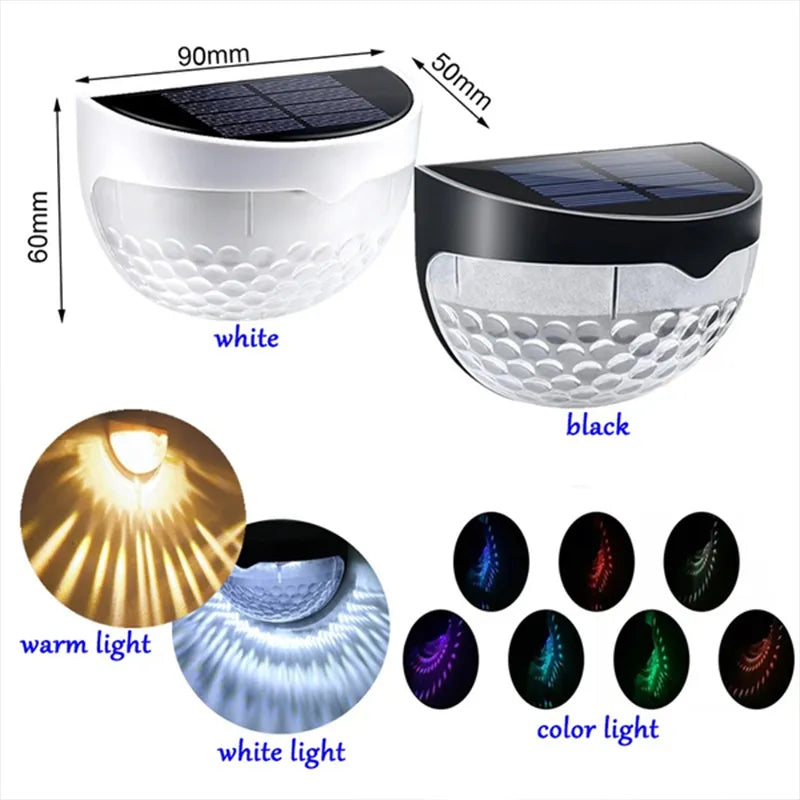 Solar Wall Lamps: 1/2/4/6/8/10 LED Lights