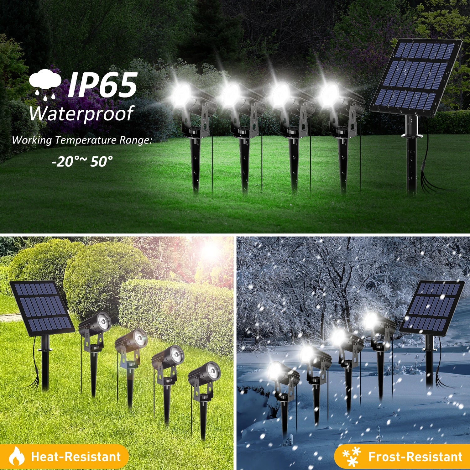 Outdoor Solar Spotlight Garden/Wall Light