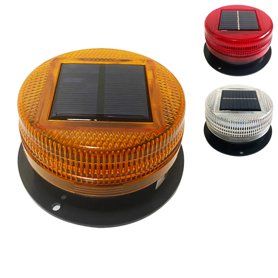 Solar Power 8 LED Magnetic Warning Light for Car