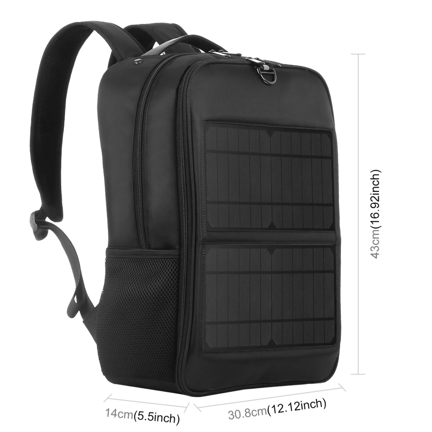 Solar Backpack 14W Solar Panel Powered Backpack Laptop Bag