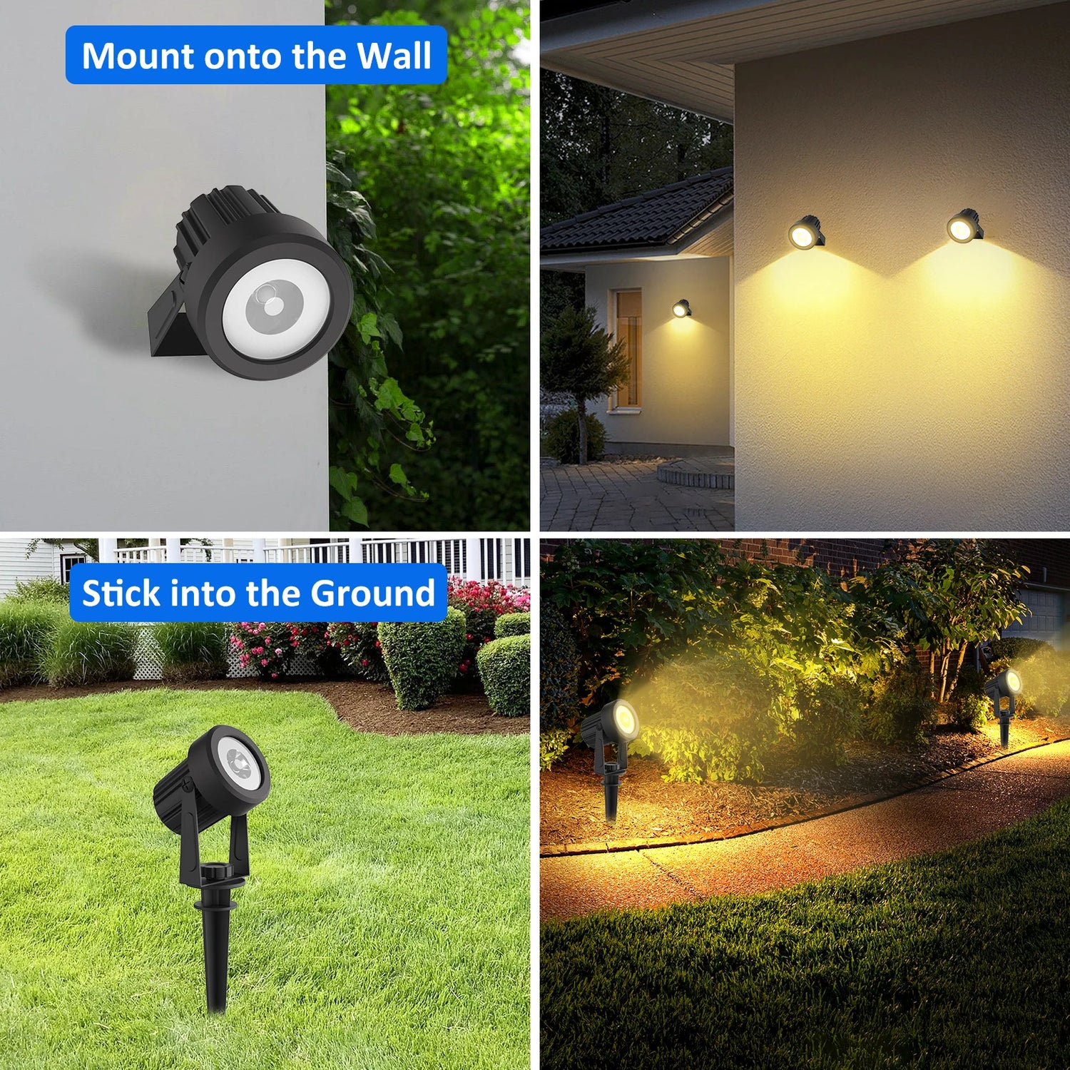 Outdoor Solar Spotlight Garden/Wall Light