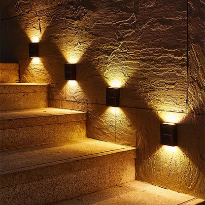 Up and Down Solar Wall Lights for Outdoor Spaces