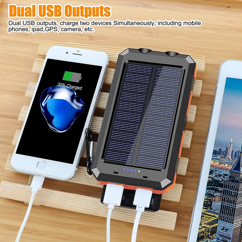 20,000 mAh Solar Power Bank