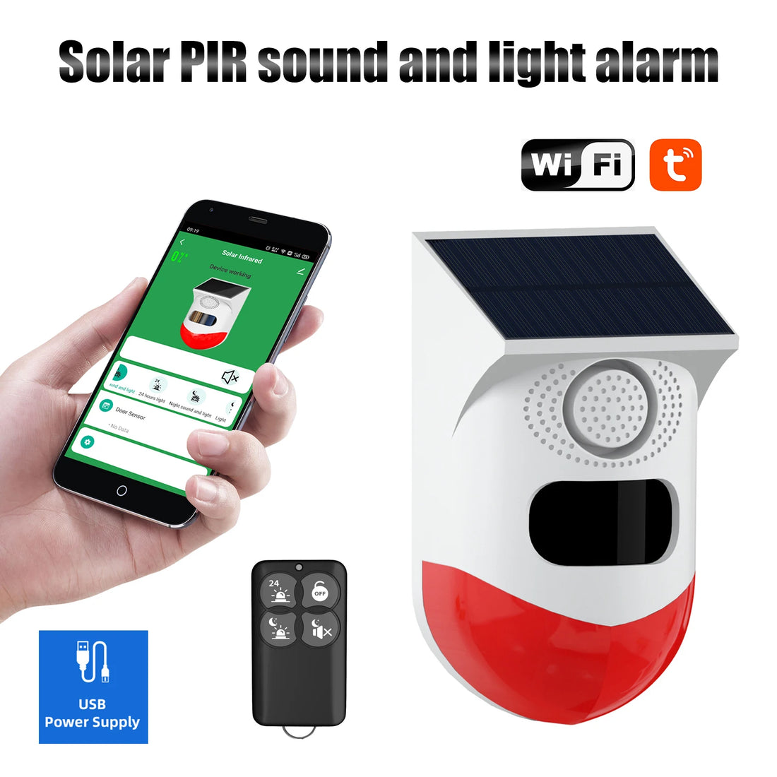 PIR Infrared Alarm Smart WiFi Siren