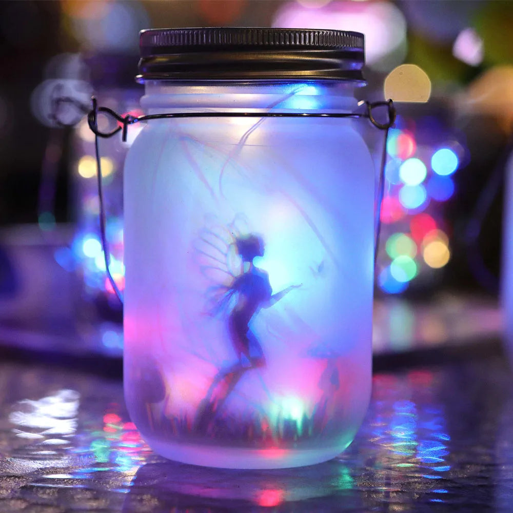 Fairy Lights Ornament Tree Jar Lamp