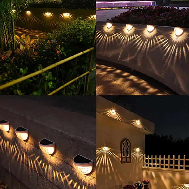 Solar Wall Lamps: 1/2/4/6/8/10 LED Lights