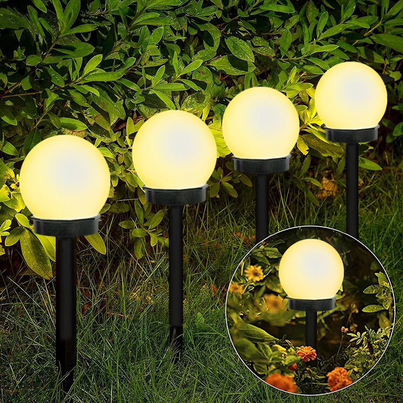 2/4/8pcs Led Solar Garden Light Solar Lamp Outdoor Waterproof