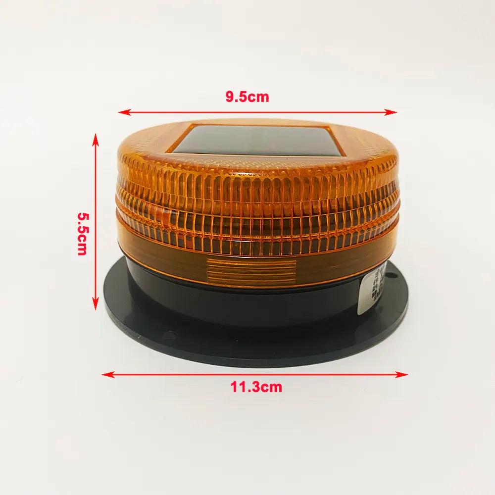 Solar Power 8 LED Magnetic Warning Light for Car