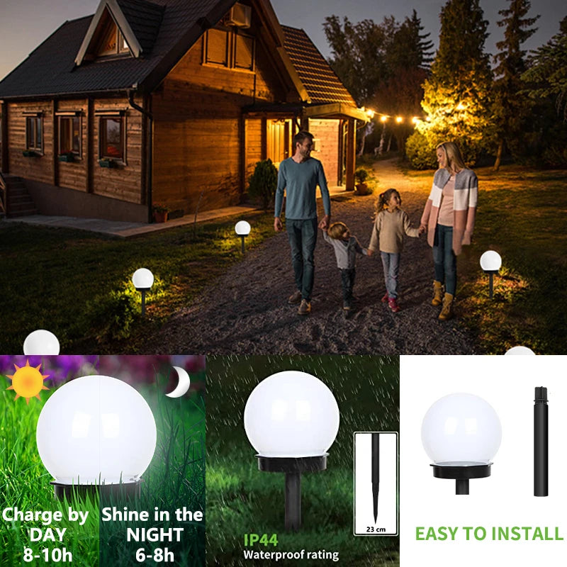 2/4/8pcs Led Solar Garden Light Solar Lamp Outdoor Waterproof