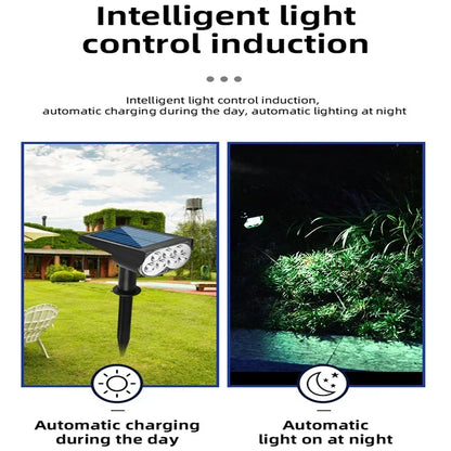 Solar Powered 7LED Lamp Adjustable Solar Spotlight