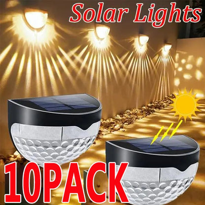 Solar Wall Lamps: 1/2/4/6/8/10 LED Lights