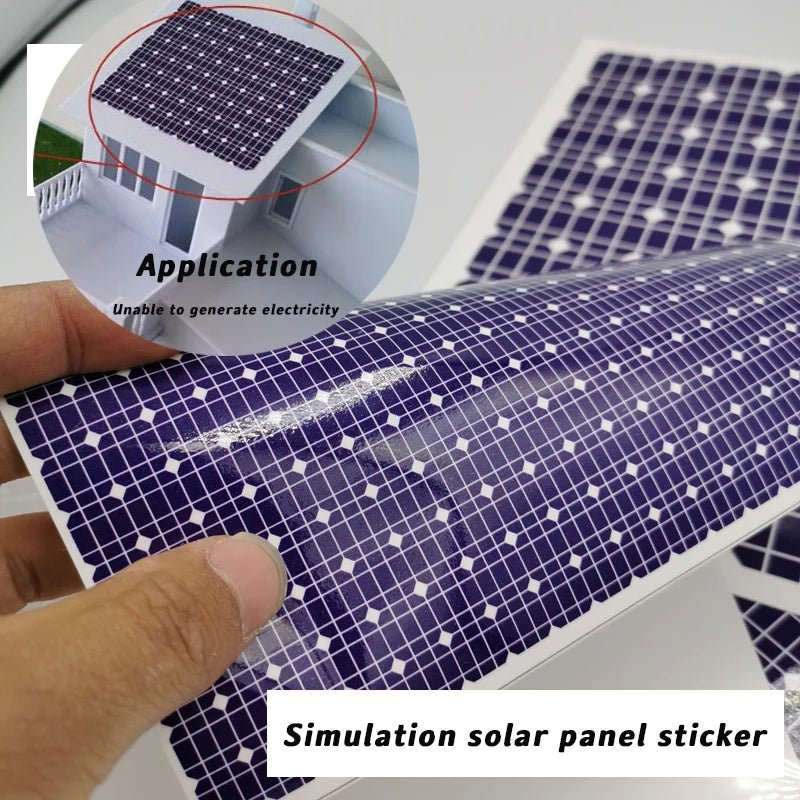 A4 Size Blue Photovoltaic Board Stickers diy Solar Panel - SunTweet