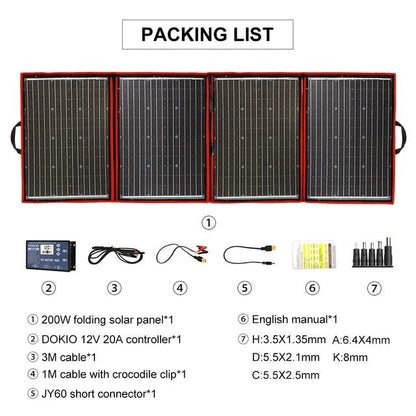 Portable Foldable Solar Panel With 12V Controller - SunTweet