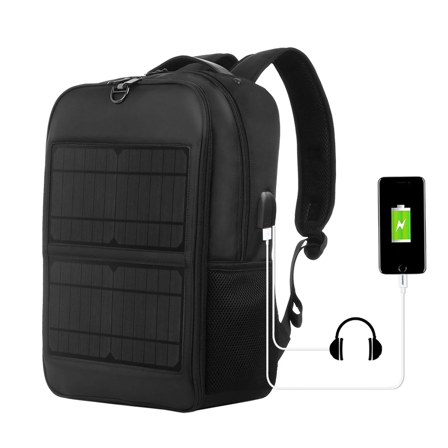 Solar Backpack 14W Solar Panel Powered Backpack Laptop Bag - SunTweet