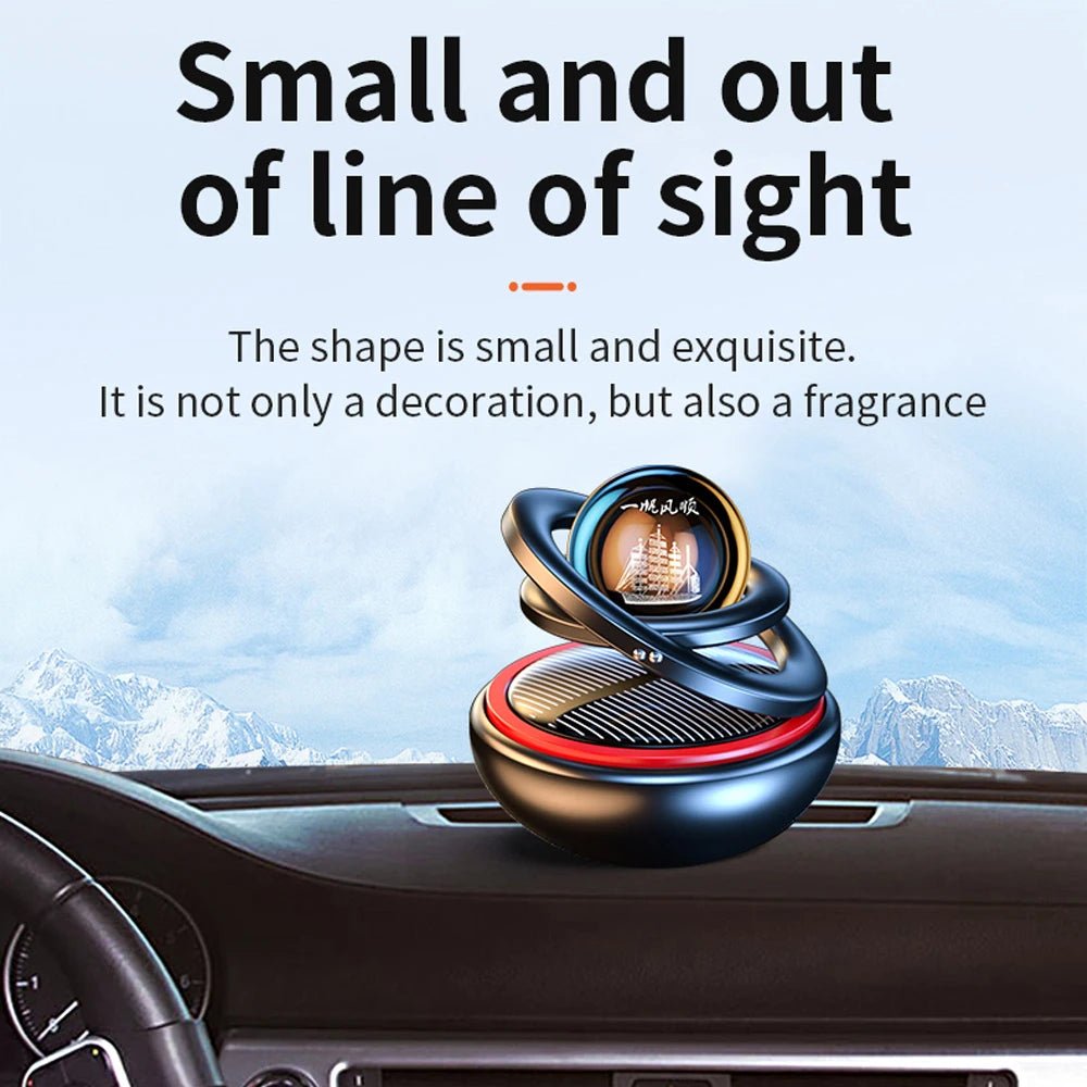 Solar Car Air Freshener Rotating Aromatherapy Diffusing - SunTweet