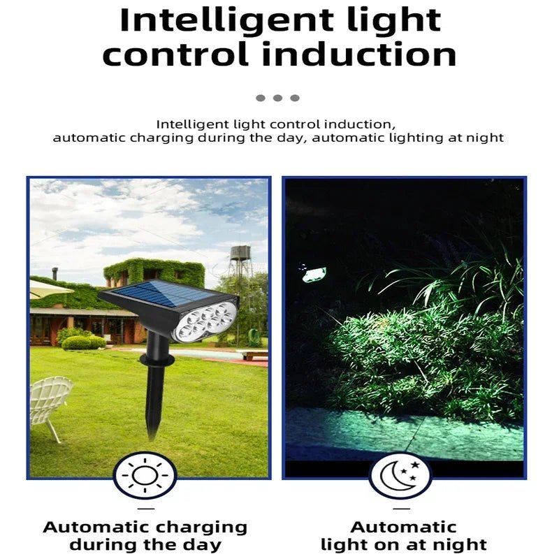 Solar Powered 7LED Lamp Adjustable Solar Spotlight - SunTweet